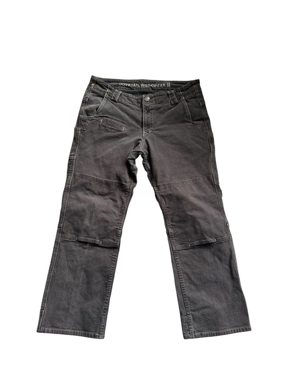 Dovetail Workwear Day Construct Cargo Double Knee Pants Womens 14 Black Hiking